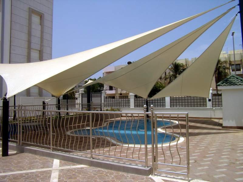 تركيب مظلات مسابح  شمال الرياض